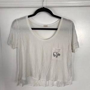 {Brandy Melville} White cropped top